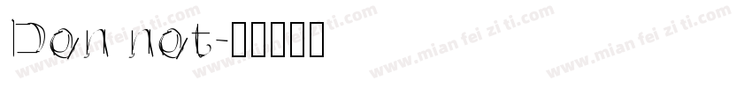 Don not字体转换